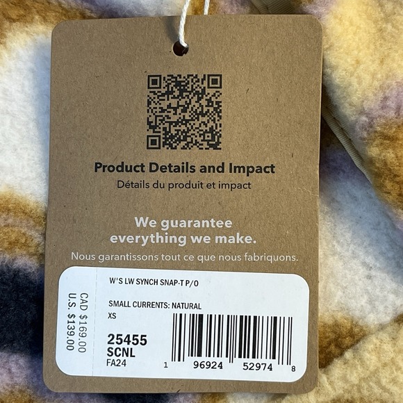 Patagonia Lightweight Synchilla Snap-T Pullover Sweater Women's XS Small Current - Picture 8 of 8